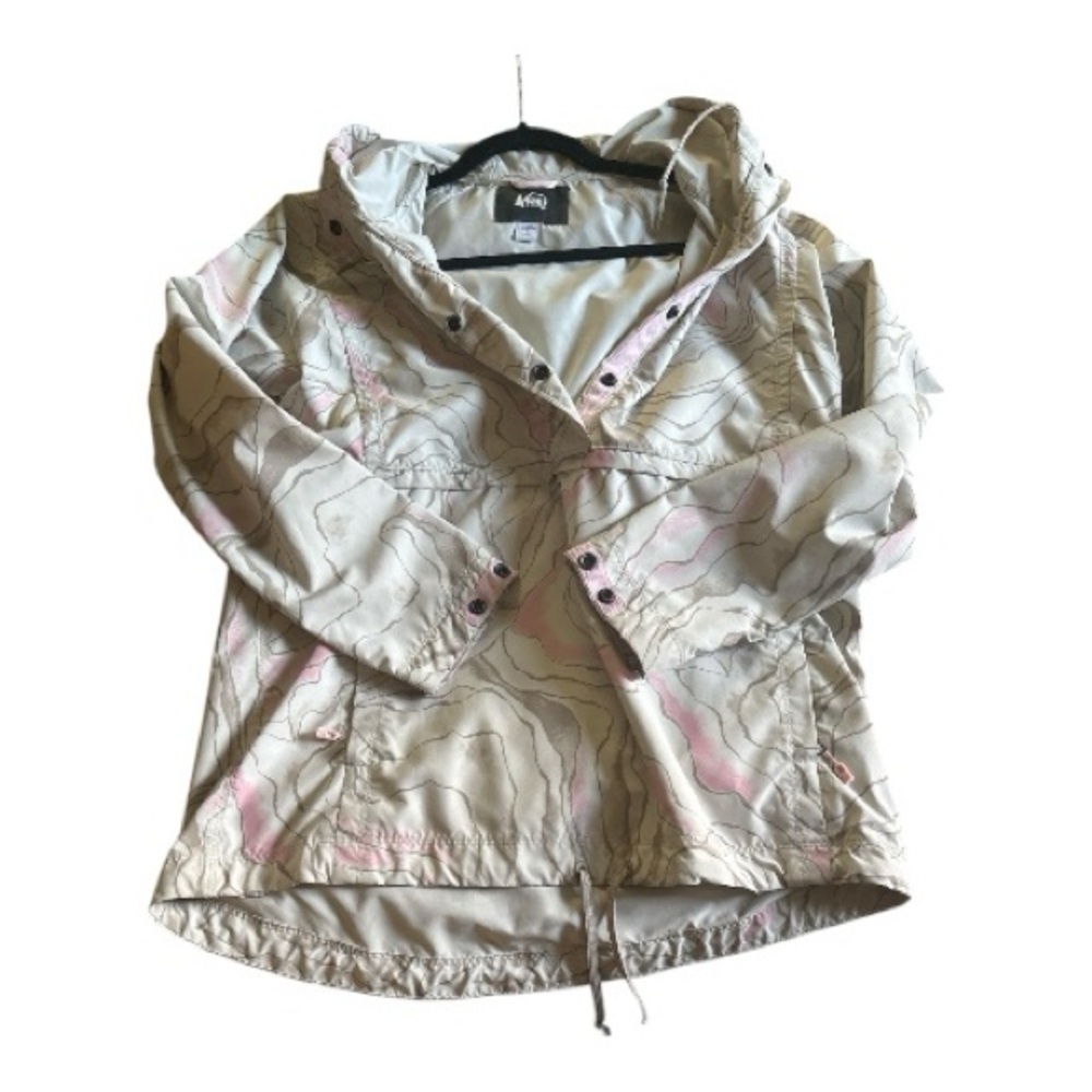 Women's REI Beige and Pink windbreaker